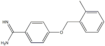 4-[(2-methylbenzyl)oxy]benzenecarboximidamide Structure