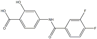  4-[(3,4-difluorobenzene)amido]-2-hydroxybenzoic acid