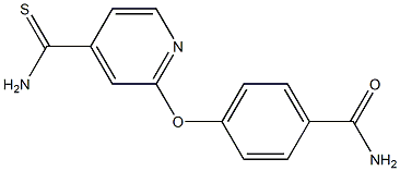 4-[(4-carbamothioylpyridin-2-yl)oxy]benzamide Struktur