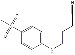 4-[(4-methanesulfonylphenyl)amino]butanenitrile Structure