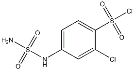 4-[(aminosulfonyl)amino]-2-chlorobenzenesulfonyl chloride Structure