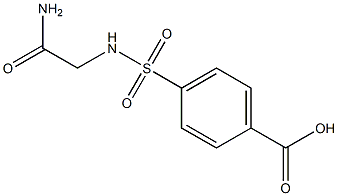 4-[(carbamoylmethyl)sulfamoyl]benzoic acid Structure