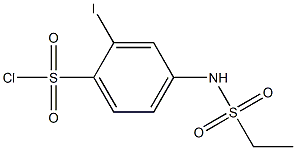 4-[(ethylsulfonyl)amino]-2-iodobenzenesulfonyl chloride Structure
