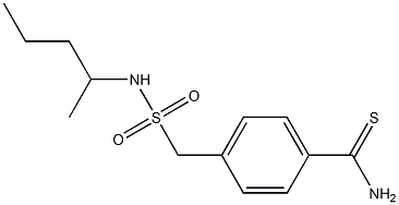 4-[(pentan-2-ylsulfamoyl)methyl]benzene-1-carbothioamide Struktur