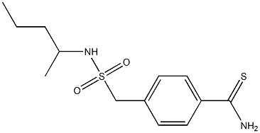 4-[(pentan-2-ylsulfamoyl)methyl]benzene-1-carbothioamide