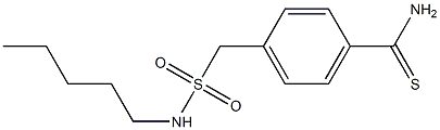4-[(pentylsulfamoyl)methyl]benzene-1-carbothioamide Struktur