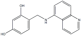 4-[(quinolin-5-ylamino)methyl]benzene-1,3-diol