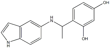 4-[1-(1H-indol-5-ylamino)ethyl]benzene-1,3-diol|