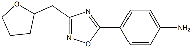 4-[3-(oxolan-2-ylmethyl)-1,2,4-oxadiazol-5-yl]aniline Structure