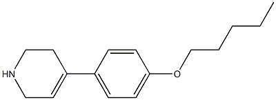 4-[4-(pentyloxy)phenyl]-1,2,3,6-tetrahydropyridine Struktur