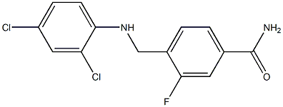 4-{[(2,4-dichlorophenyl)amino]methyl}-3-fluorobenzamide|