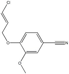 4-{[(2E)-3-chloroprop-2-enyl]oxy}-3-methoxybenzonitrile Struktur