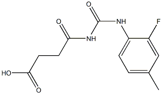  4-{[(2-fluoro-4-methylphenyl)carbamoyl]amino}-4-oxobutanoic acid