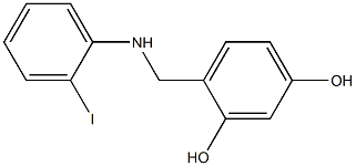 4-{[(2-iodophenyl)amino]methyl}benzene-1,3-diol