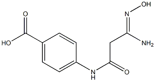 4-{[(3Z)-3-amino-3-(hydroxyimino)propanoyl]amino}benzoic acid Structure