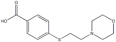 4-{[2-(morpholin-4-yl)ethyl]sulfanyl}benzoic acid Structure