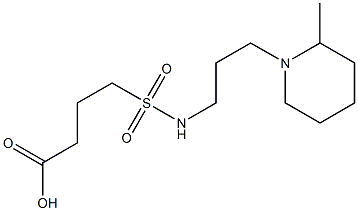 4-{[3-(2-methylpiperidin-1-yl)propyl]sulfamoyl}butanoic acid Structure