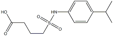 4-{[4-(propan-2-yl)phenyl]sulfamoyl}butanoic acid