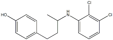 4-{3-[(2,3-dichlorophenyl)amino]butyl}phenol Structure