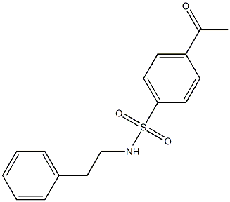 4-acetyl-N-(2-phenylethyl)benzene-1-sulfonamide