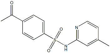 4-acetyl-N-(4-methylpyridin-2-yl)benzene-1-sulfonamide