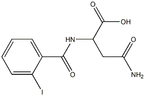 4-amino-2-[(2-iodobenzoyl)amino]-4-oxobutanoic acid Structure