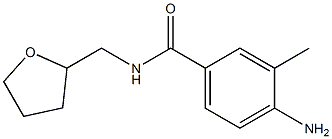 4-amino-3-methyl-N-(tetrahydrofuran-2-ylmethyl)benzamide Structure