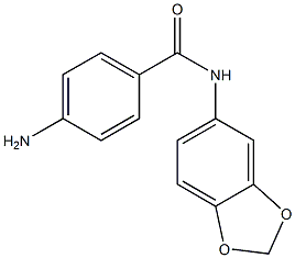 4-amino-N-(2H-1,3-benzodioxol-5-yl)benzamide Struktur