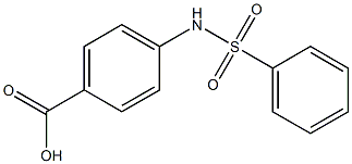4-benzenesulfonamidobenzoic acid Struktur