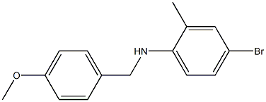 4-bromo-N-[(4-methoxyphenyl)methyl]-2-methylaniline Structure