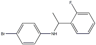 4-bromo-N-[1-(2-fluorophenyl)ethyl]aniline Structure