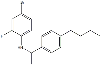 4-bromo-N-[1-(4-butylphenyl)ethyl]-2-fluoroaniline,,结构式