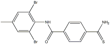 4-carbamothioyl-N-(2,6-dibromo-4-methylphenyl)benzamide