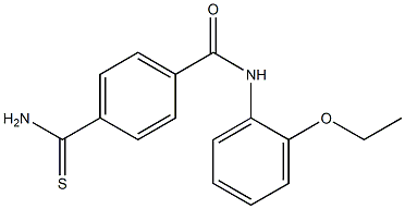 4-carbamothioyl-N-(2-ethoxyphenyl)benzamide Structure