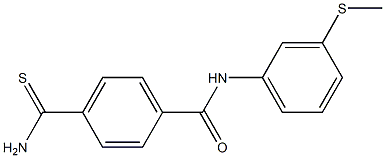 4-carbamothioyl-N-[3-(methylsulfanyl)phenyl]benzamide Structure