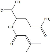 4-carbamoyl-2-(3-methylbut-2-enamido)butanoic acid