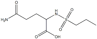 4-carbamoyl-2-(propane-1-sulfonamido)butanoic acid