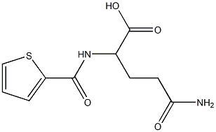 4-carbamoyl-2-(thiophen-2-ylformamido)butanoic acid Structure