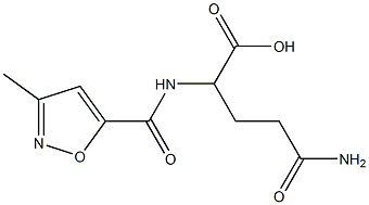4-carbamoyl-2-[(3-methyl-1,2-oxazol-5-yl)formamido]butanoic acid Struktur