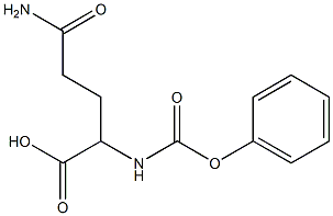 4-carbamoyl-2-[(phenoxycarbonyl)amino]butanoic acid Struktur