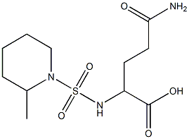 4-carbamoyl-2-{[(2-methylpiperidine-1-)sulfonyl]amino}butanoic acid Structure