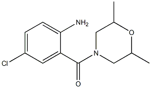 4-chloro-2-[(2,6-dimethylmorpholin-4-yl)carbonyl]aniline Structure