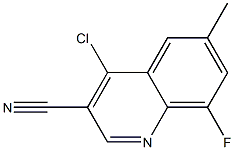 4-chloro-8-fluoro-6-methylquinoline-3-carbonitrile Structure