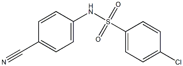 4-chloro-N-(4-cyanophenyl)benzenesulfonamide Struktur
