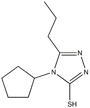4-cyclopentyl-5-propyl-4H-1,2,4-triazole-3-thiol Structure