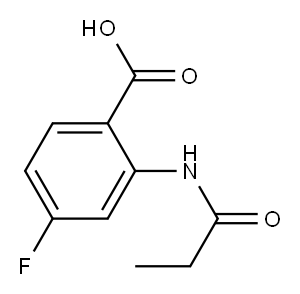 4-fluoro-2-(propionylamino)benzoic acid Structure