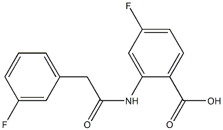 4-fluoro-2-[2-(3-fluorophenyl)acetamido]benzoic acid