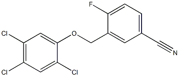 4-fluoro-3-(2,4,5-trichlorophenoxymethyl)benzonitrile