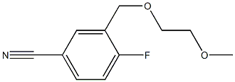 4-fluoro-3-[(2-methoxyethoxy)methyl]benzonitrile