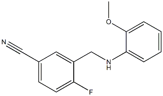 4-fluoro-3-{[(2-methoxyphenyl)amino]methyl}benzonitrile Struktur